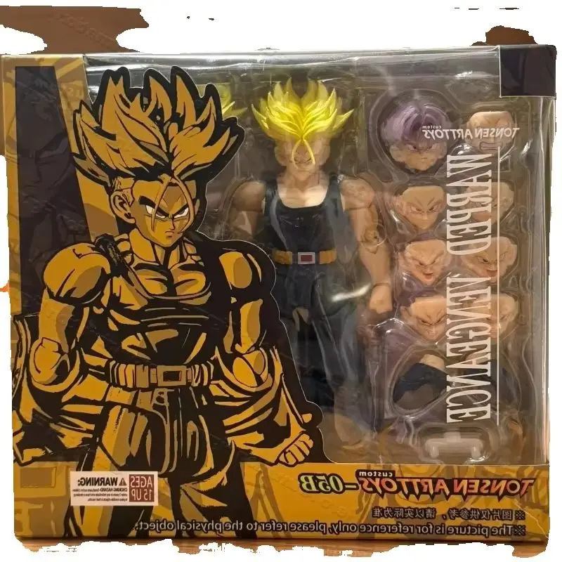 In Stock Now Available Tonsenarttoys Kamione Anime Dragon Ball Z Super Saiyan Trunks 05a 05b Anime Action Figure Collectible view 5