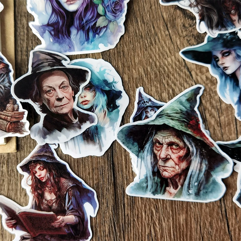 

Акварельные темные ветровые ведьмы, семейные наклейки, наклейки для рукоделия и скрапбукинга, детские игрушки, книга, декоративная наклейка «сделай сам»