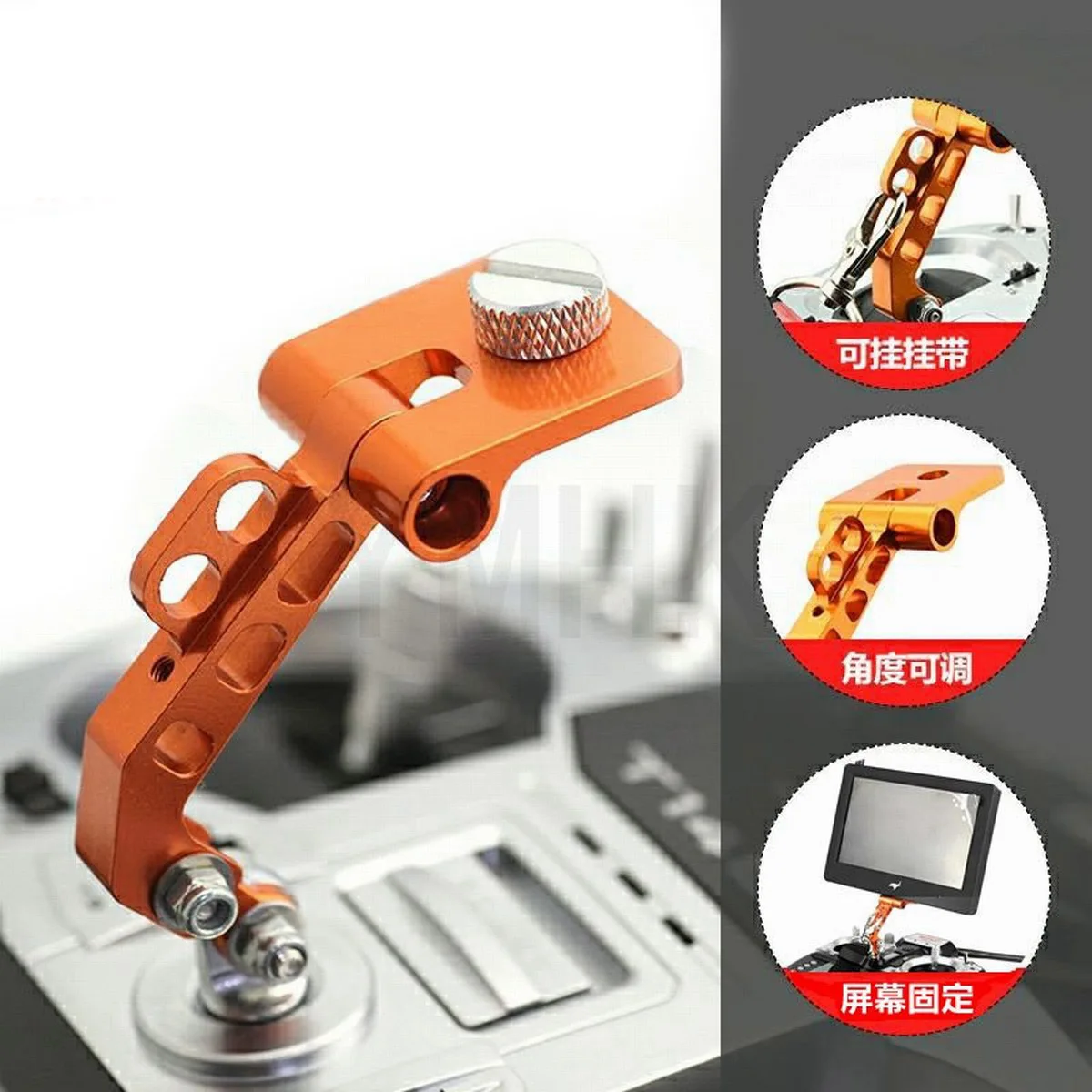 Monitor Phone Holder Bracket Mount Support FlySky FS-i6 i6S Remote Controller RC Transmitter Drone RC Multicopter Parts