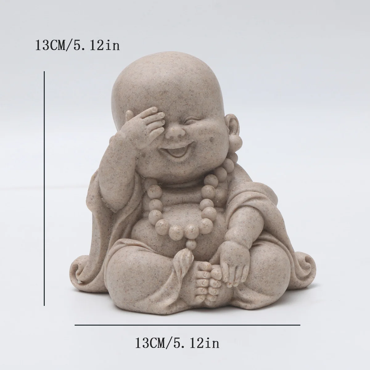 Zen-Inspirierte Mönch-Figur - Charmante Harz-Figuren für Mikro-Landschaftsdekoration – Detail 9