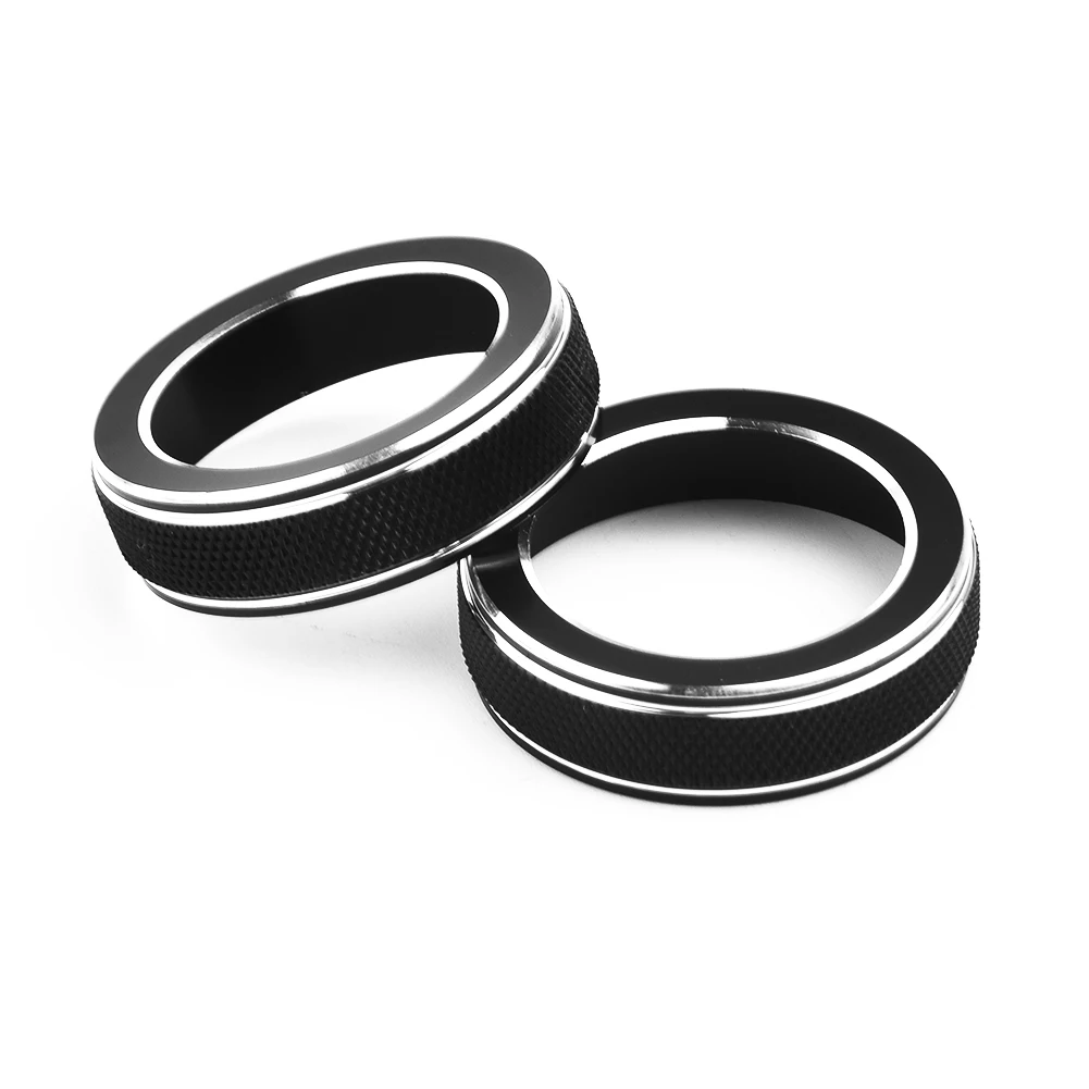 Aluminum Replacement Covers for CD Switch Knobs in For Jeep For Grand For Cherokee (14 19) and Stylish Set of Two