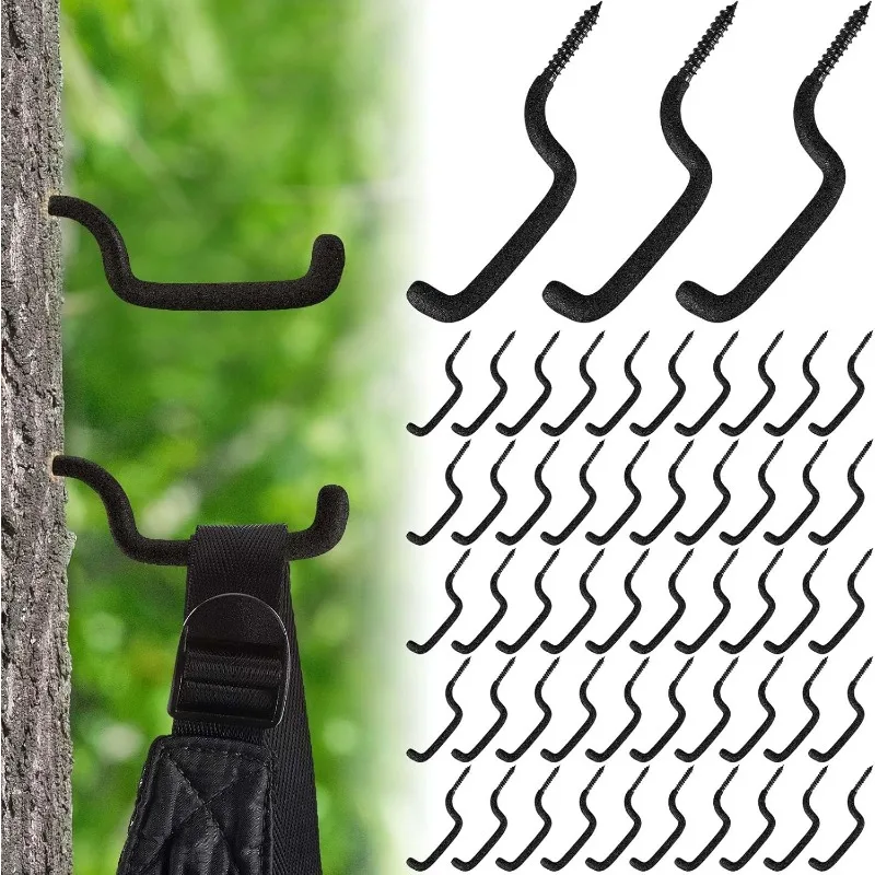 

Bow Hangers for Tree Stand Bow Hooks for Hunting Tree Steps Hunting Accessories Bow Gear Holder Screw Hook 4.5 X 1.5 Inch