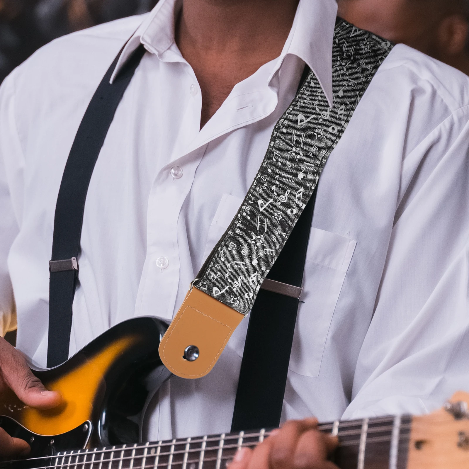 

Guitar Strap Belt Acoustic Electric Bass Adjustable Comfortable Tip Durable Performance Straps Nylon Shoulder For Guitar