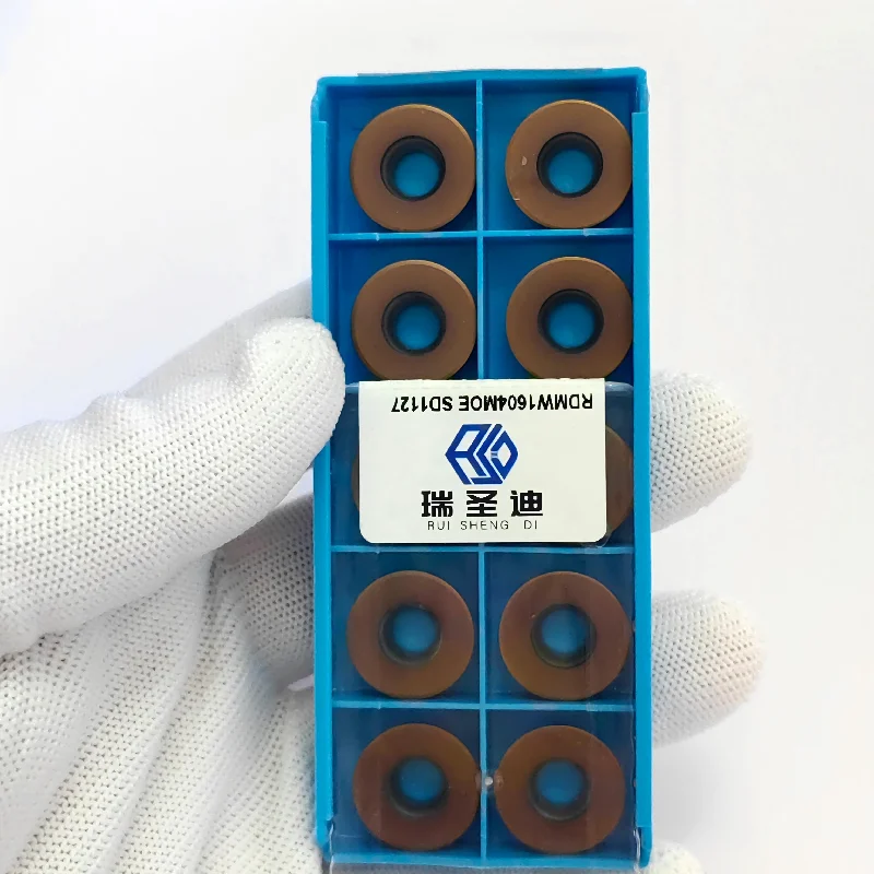RDMW1604MOE Coated Indexable Tungsten Carbide Round Milling Insert For CNC Face & Side Milling Metal Machining