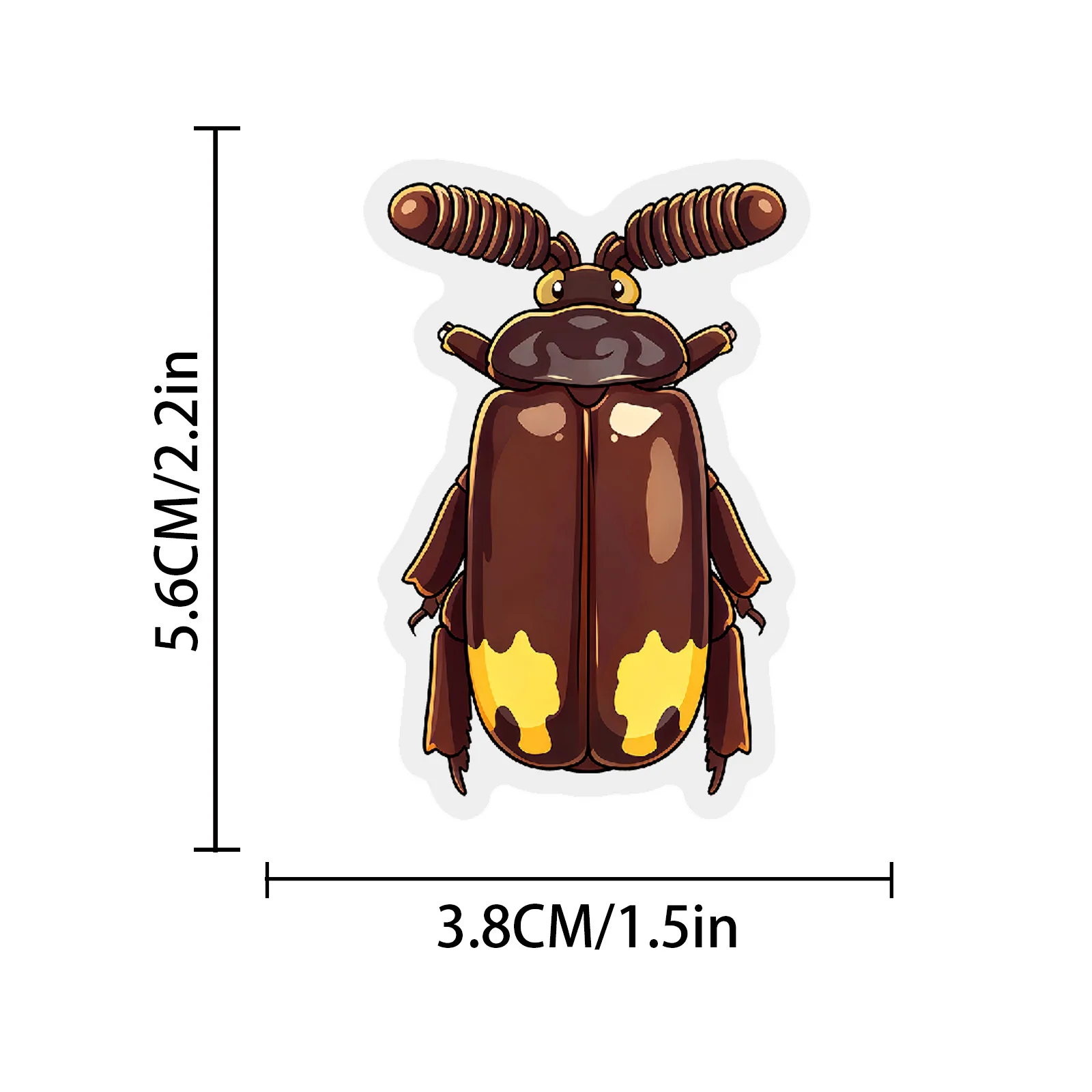 50PCS Cartoon Insect Transparent Sticker DIY Creative Decoration Mobile Phone Case Notebook Water Cup Graffiti Skateboard Decals