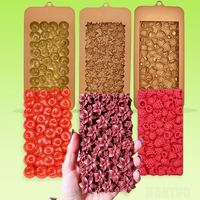 Flower Raspberry Cherry Design Chocolate Chunks Silicone Mold Child Candy Baking Tools Chocolate Mould Kitchen Baking Supplies