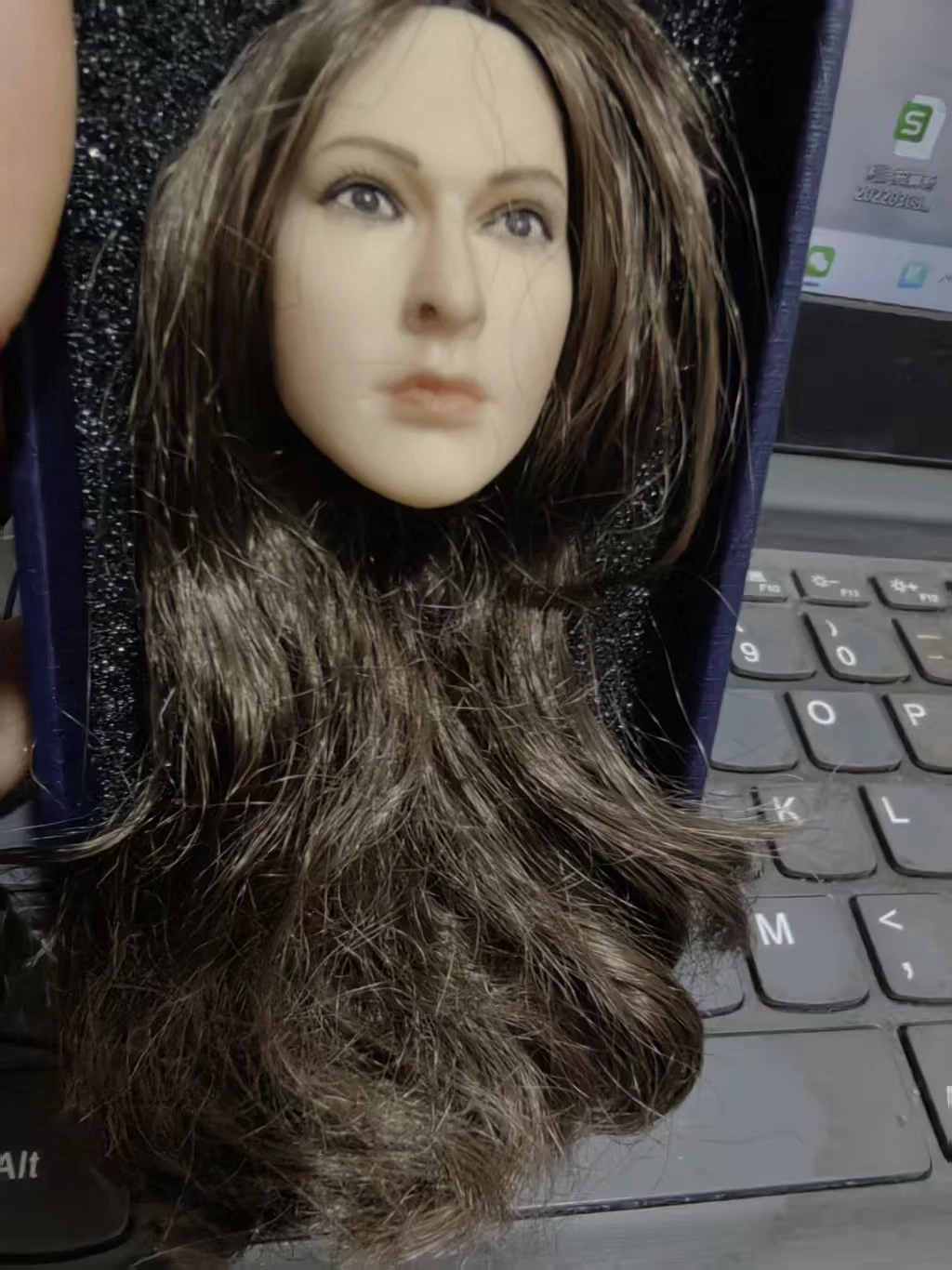 

Масштабная модель 1:6, каштановые волосы, женское аниме, красивая девушка, модель резьбы по голове для 12 дюймов, TBL PH, фигурка тела