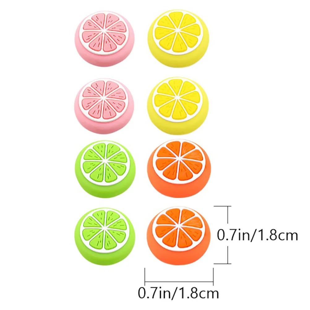 8 Pcs Handle Button Cap Thumb Grips Pineapple Nail Stickers Controller Joystick Cover for Accessories