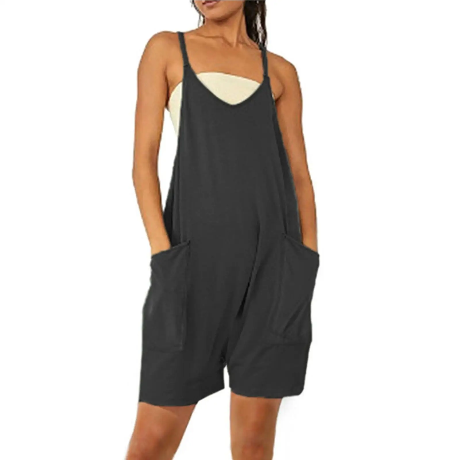 

Women's Low Waist Zipper ket Susp Jumpsuit ort Pants Faionable Ladies' Clothing Autumn Season No Brand Registered