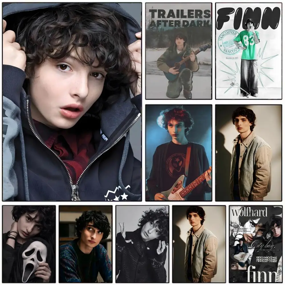 charming actor F-Finn Wolfhard Poster Modern Home Decoration Interior Design & Contemporary Wall Art Collection