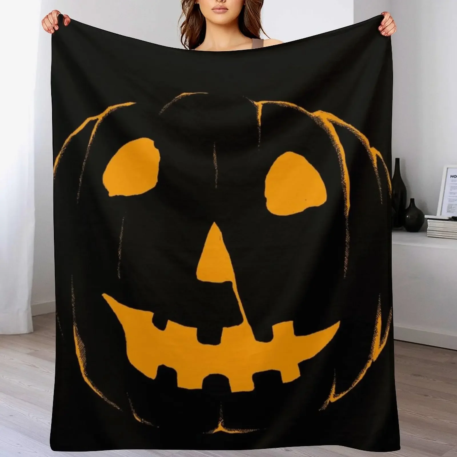 jack o lantern 78 Throw Blanket Large Summer Stuffeds Blankets