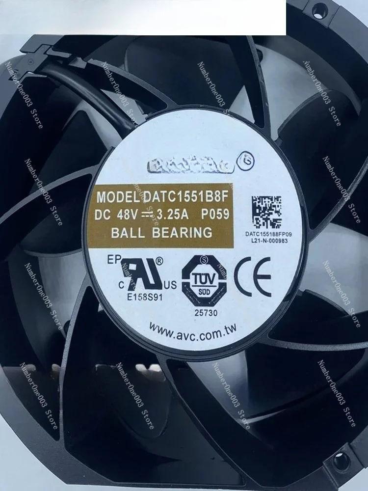 New Original AVC DATC1551B8F 48V 3.25A 3-wire 17cm Large Air Volume Imported Fan