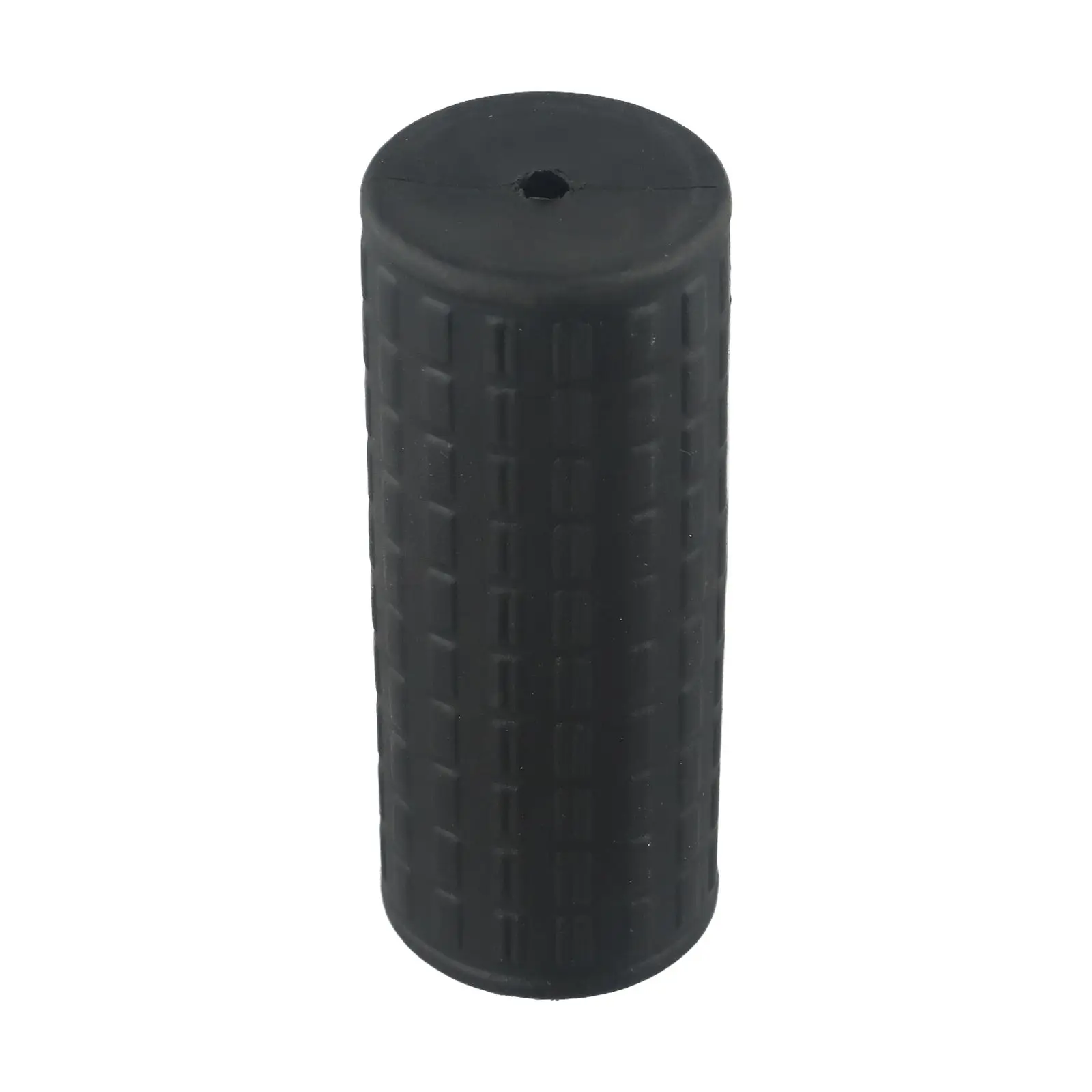 2Pcs Wheelbarrow Rubber Handles Round Tubes Black Replacement Handles Anti-skid Shock Absorption Wheelbarrow Handles 122x42mm