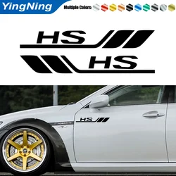 2pcs Car Badge Styling Cars Fender Side Bumper Leaf Plate Door Side Decorative Reflective Stickers For MG HS Auto Accessories