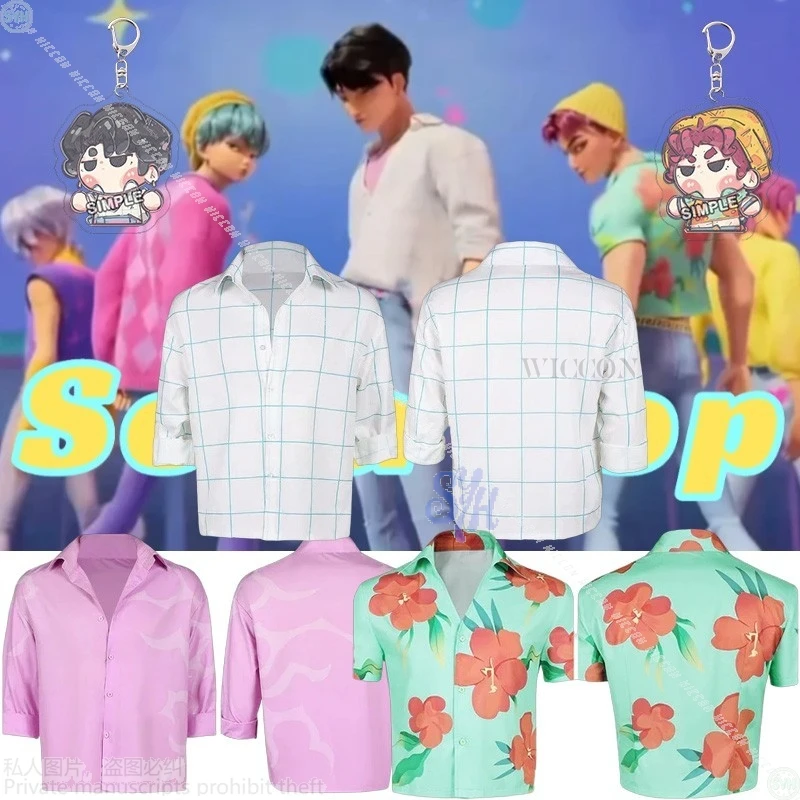 

Kpop Demon Косплей Saja Boys Suda Поп Костюм Jinu Abby Летняя рубашка с цифровым принтом Kawaii Костюм для Хэллоуина