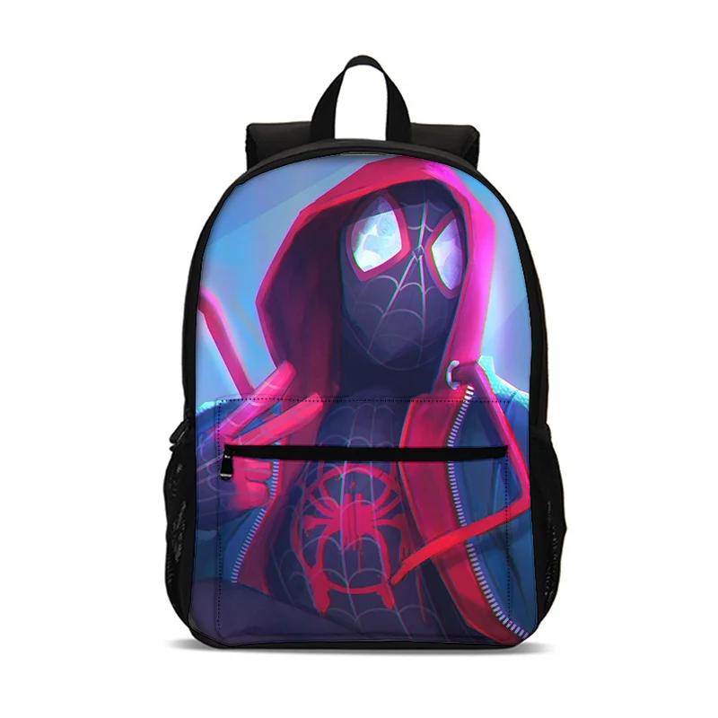 스파이더 맨 슈퍼 영웅 배낭 소년과 소녀 학생 생일 선물 어린이 학교 가방 대용량 캠핑 내구성 배낭