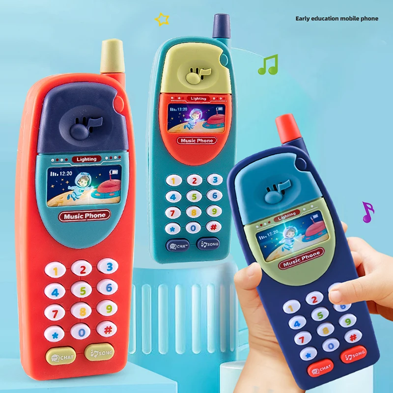 Children Early Learning Mobile Phone Soothing Music Machine Simulation Mobile Phone Music Storyteller Phone Educational Toys