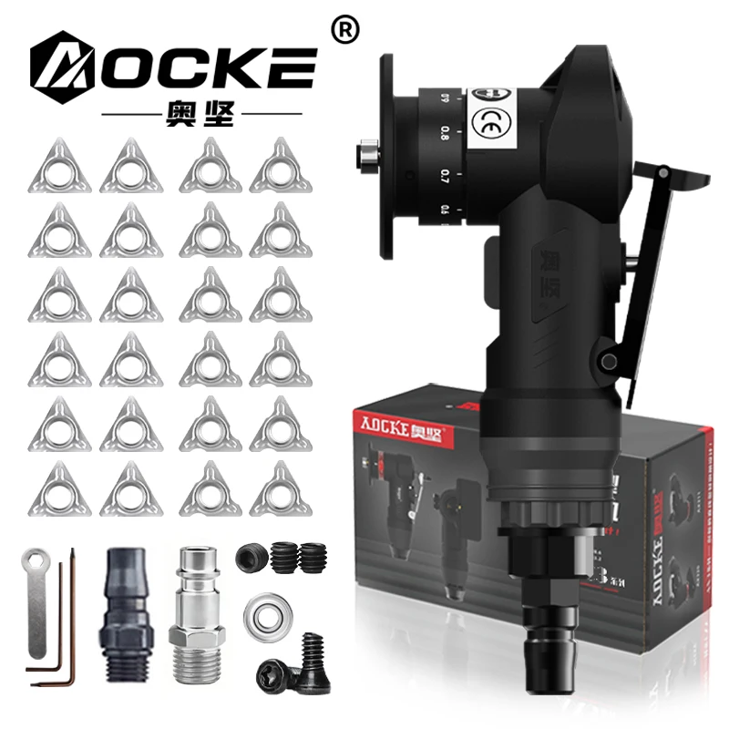 AOCKE New AX307 Pneumatic Chamfering Machine Deburring 45Degree Portable HandHeld Metal Trimming Machine Pneumatic Tool 30000RPM