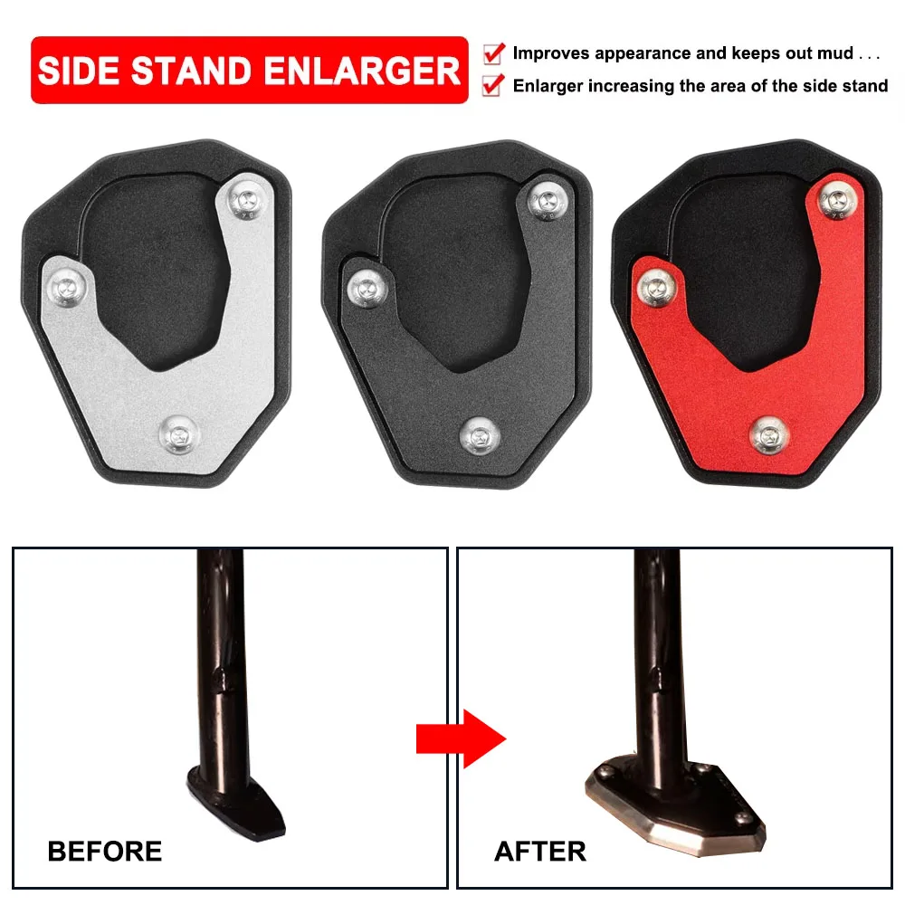 

Motorcycle Kickstand Extension Side Foot Stand Enlarger Plate Pad For VOGE Valico 525DSX 900DSX DS900X DS525X 525 900 DSX 2024