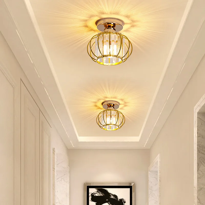 

Light Luxury Aisle Lights Corridor Lights Crystal Spotlights LED Ceiling Embedded Downlight Entrance Lights Balcony Light