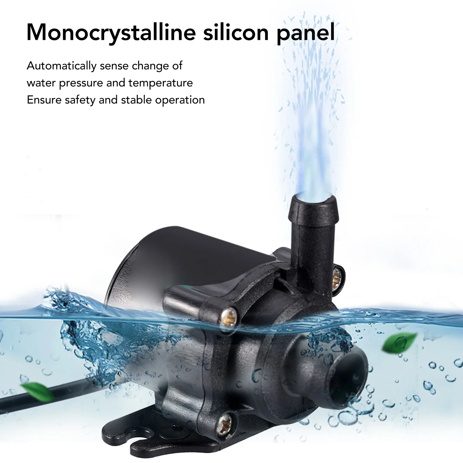 

Садовый дисплей 1,5 м, 10 Вт, насос, 12 В, высокопроизводительный солнечный модуль, защита от сушки, наружная вода, функция для сада