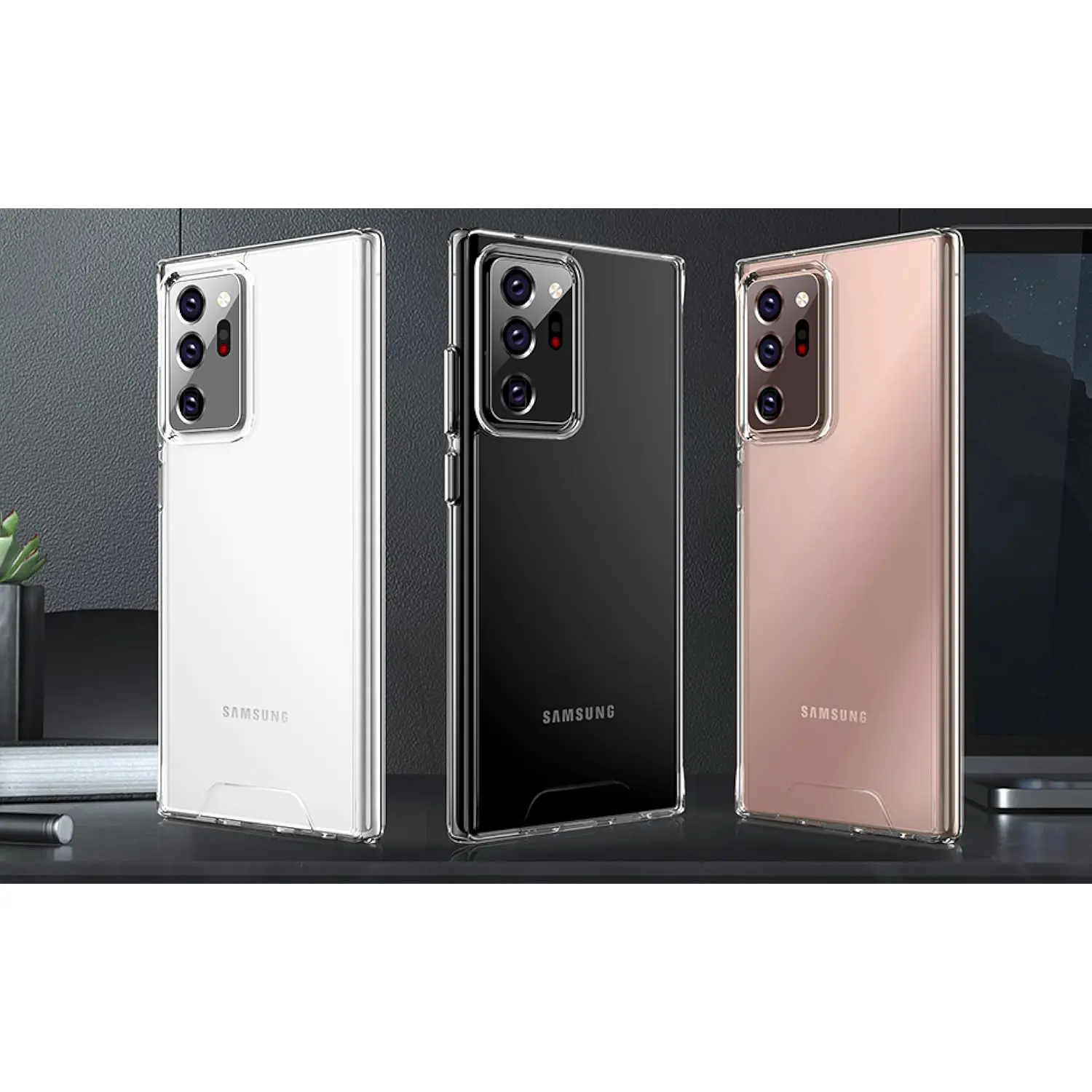 Für Samsung Galaxy Note20 Ultra/Note 20/Note10+/Note10 Hülle, kristallklar, hart, weich, TPU, stoßfest, schützend – transparent – Detail 7