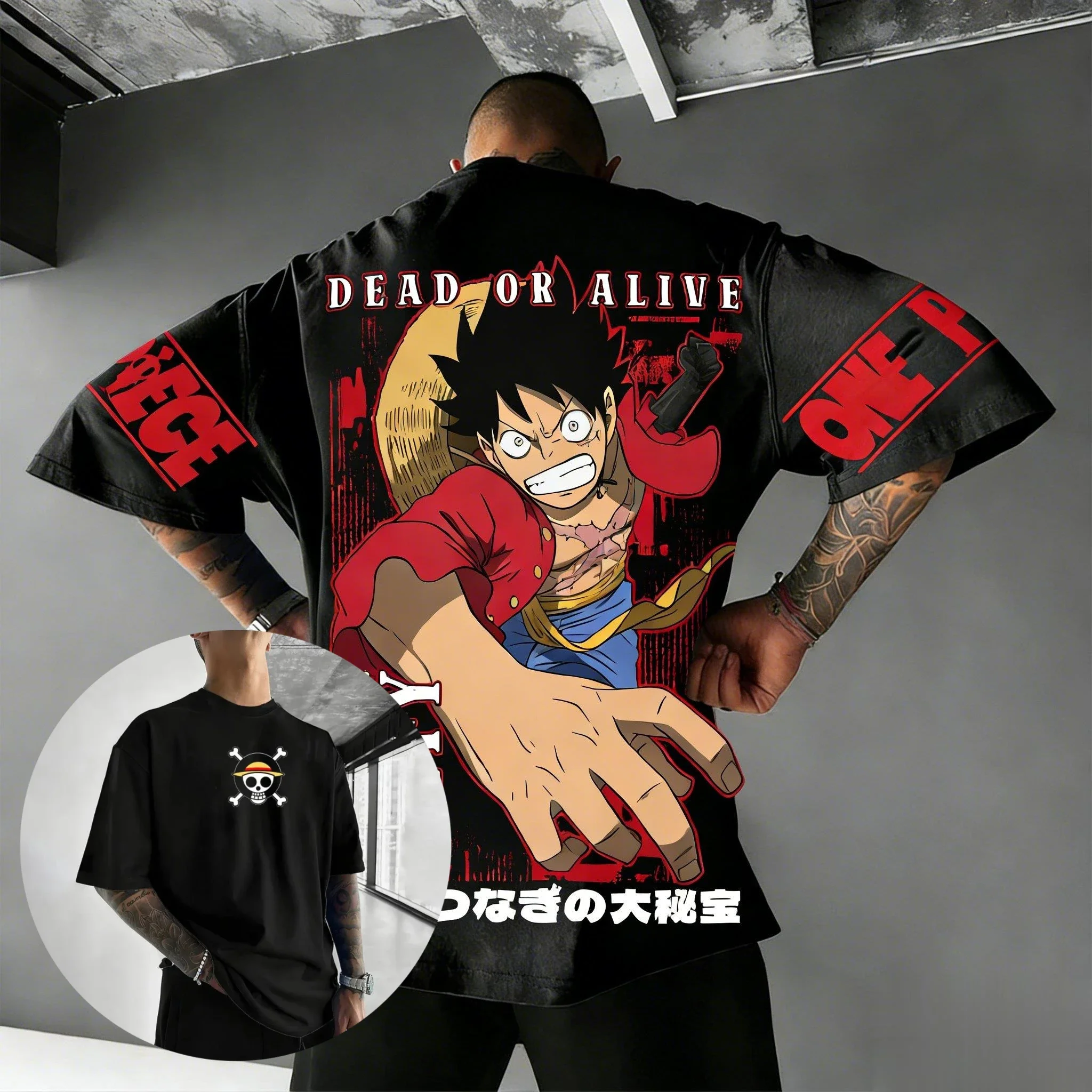 

2026 Новая цельная футболка с изображением Луффи в стиле аниме для мужчин и женщин, летние хлопковые топы с короткими рукавами Y2k, футболка с графическим принтом, уличная одежда, повседневная косплей с принтом