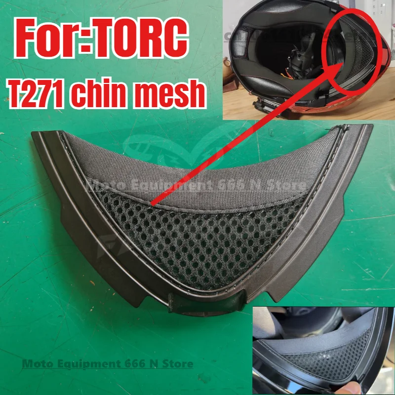 

T271 Helmet Chin Mesh Helmet Accessories Suitable for TORC Flip Up Helmet