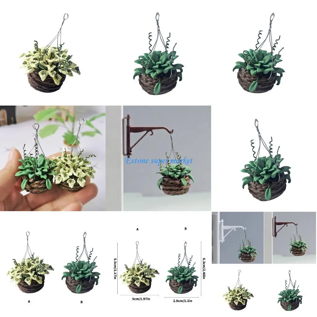 

090B 1/12 Миниатюрное суккулентное растение, реалистичный кукольный домик, садовый дисплей, аксессуар, аксессуар