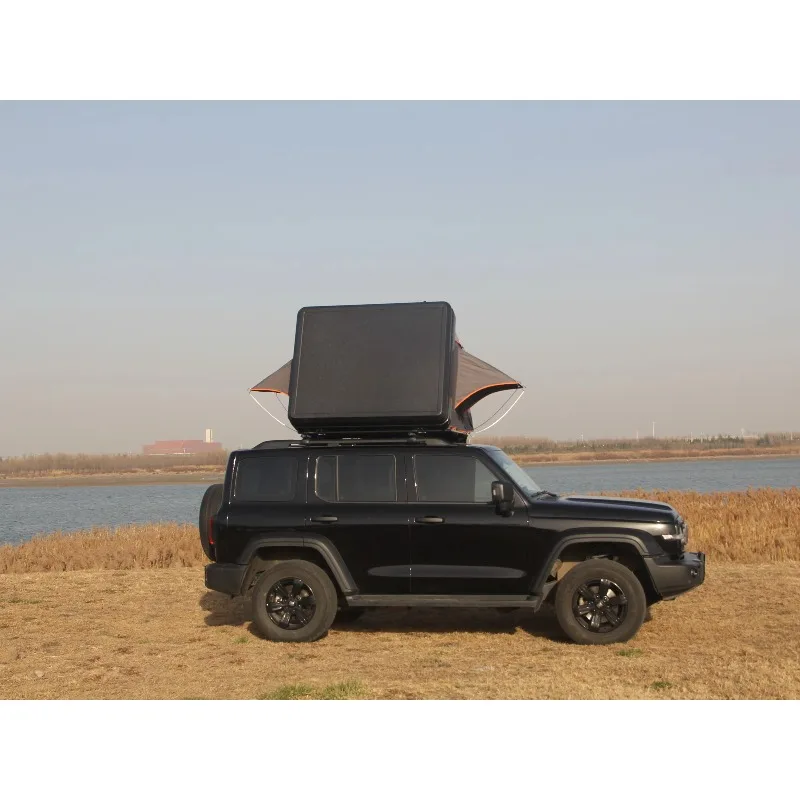 حجم كبير 4 شخص التخييم SUV 4x4 سقف الألومنيوم خيمة مقاوم للماء هارد شل سيارة على السطح خيمة سقف علوي خيمة للبيع #2