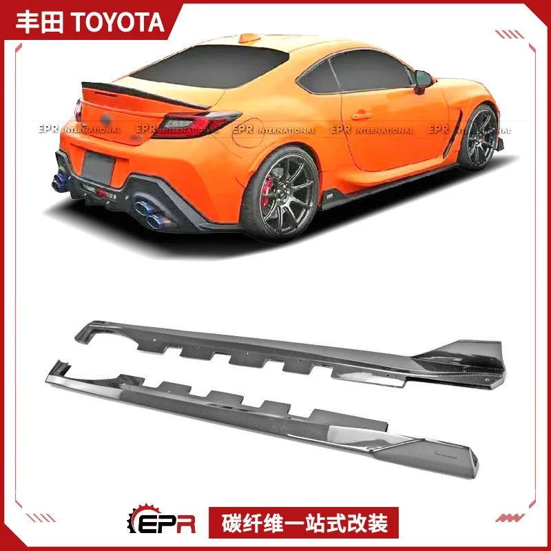 

Подходит для Toyota GR86 Subaru BRZ ZN8, модификация из углеродного волокна, сумка с боковой юбкой TOMS, боковая нижняя лопата