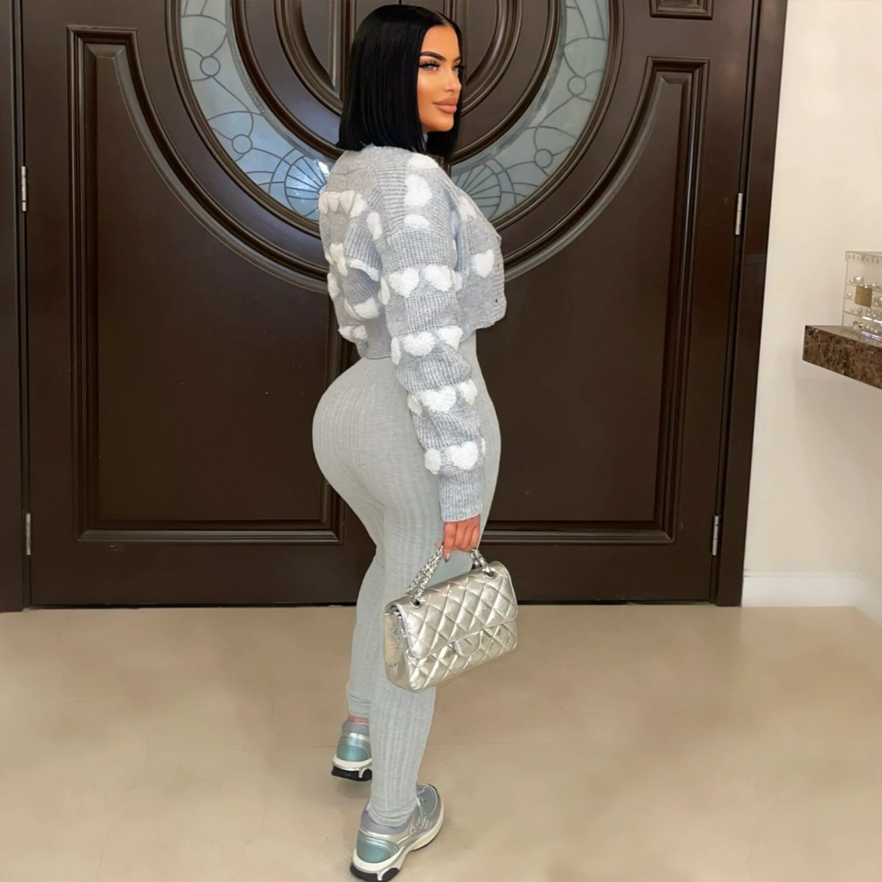 2025 Autumn Winter Women Jumpsuit Sports Outfit Long Sleeves Strectchy Casual Rompers Zipper Long Sleeves Bodysuit