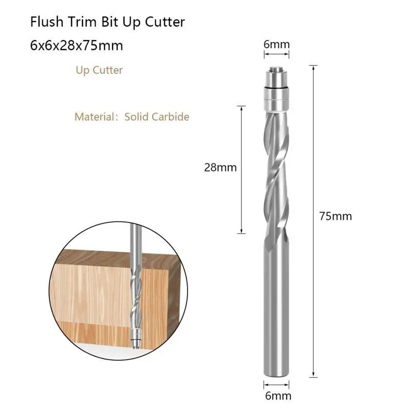 652F 1/4 Shank End Mill Mill Solid cacbide compe
