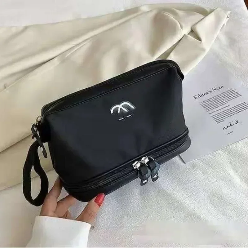 Makeup Bag 2024 New Xiaoxiang Home Wash Versatile and Fashionable Women's Bag, Dry Wet Separation Double-layer Wash Bag