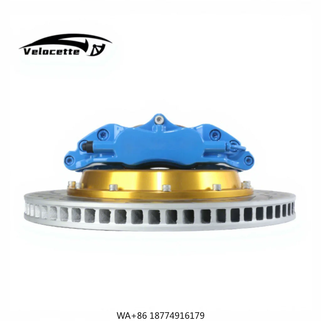 

New High-performance Velocette Brake Caliper 5200 4 Pistons for 16-17-inch Wheel Hubs 300-330MM Discs Retrofit/Upgrade Universal