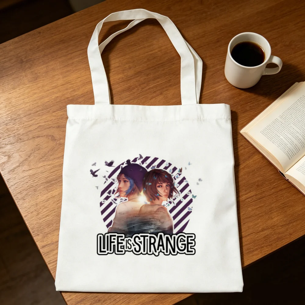 Life Is Strange tote bag bolsas de tela foldable grocery shopper woman
