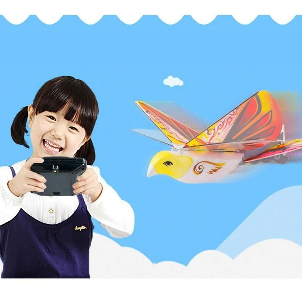 Flying Birds Electronic Mini RC Drone Toys Helicopter 360 Degree Flying RC Bird Toy 2.4 GHz Remote Control E-Bird for Children