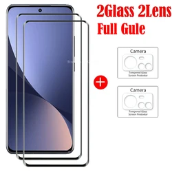 3D Full Gule Tempered Glass For Xiaomi 12 12 Pro Explosion-proof Screen Protector For Xiaomi 12X Camera Glass For 12s 12s Pro