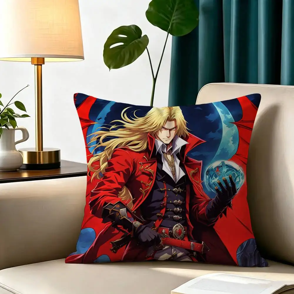 C-Castlevania G-Game  Pillow Case Square Double-Sided Sofa Cushion Cover Bedroom Bedside Pillow