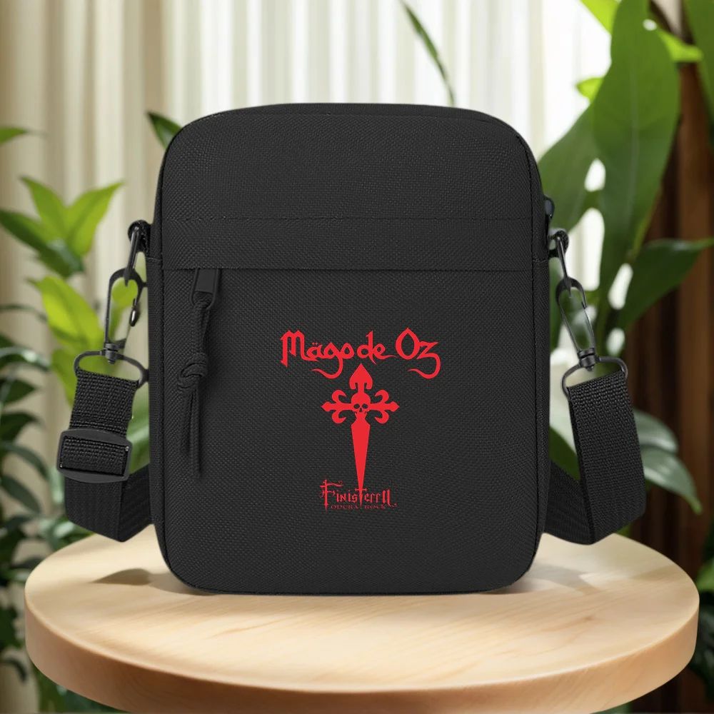 Skull cross  rock band Men Crossbody Bag Single Shoulder Women Cartoon Anime Film Printing Design Unisex