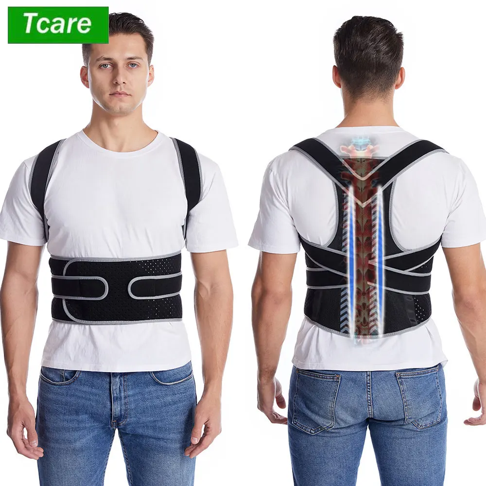 Back Corrector Corset Magnetic Posture Corrector Straight Shoulder Brace Lumbar Support Pain Relief For Children Adult Women Men