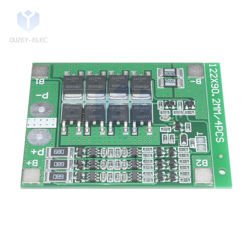 3S 12.6V 25A 18650 Lithium Battery PCB BMS Protection Boards with Balanced Circuit OverCharge Discharge OverCurrent Protection