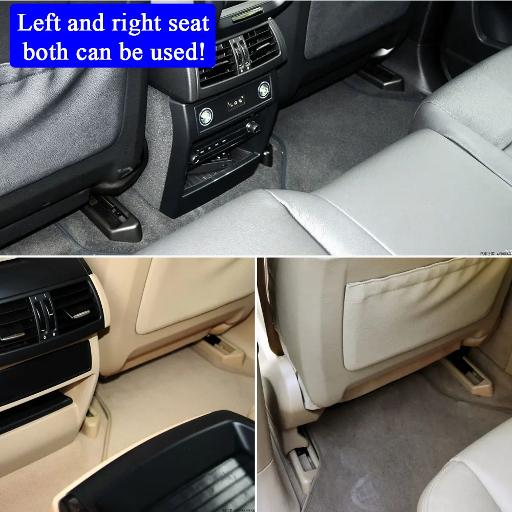 Cubierta de riel deslizante de asiento izquierdo y derecho, reemplazo embellecedor Interior para BMW X5, X6, E70, E71, E72, 2007, 2008, 2009, 2010,