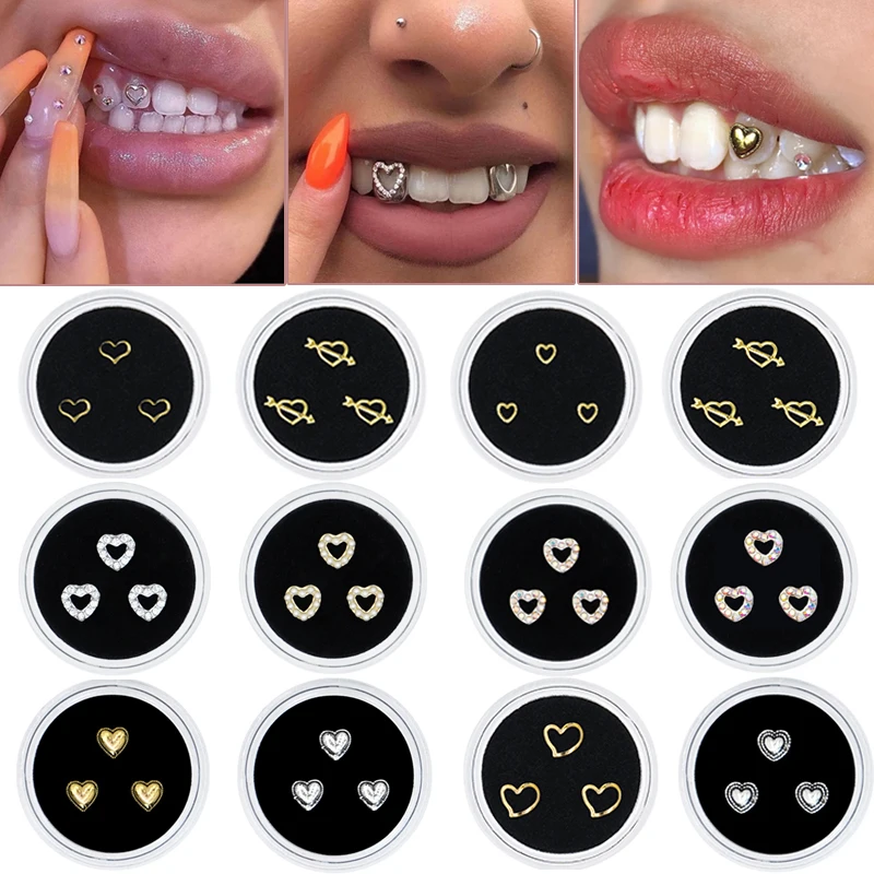 Dental Teeth Gems Beauty Diamond Jewelry Metal Decoration Fashion Cute Charming Multiple Types Of Love Shaped Dental Drills