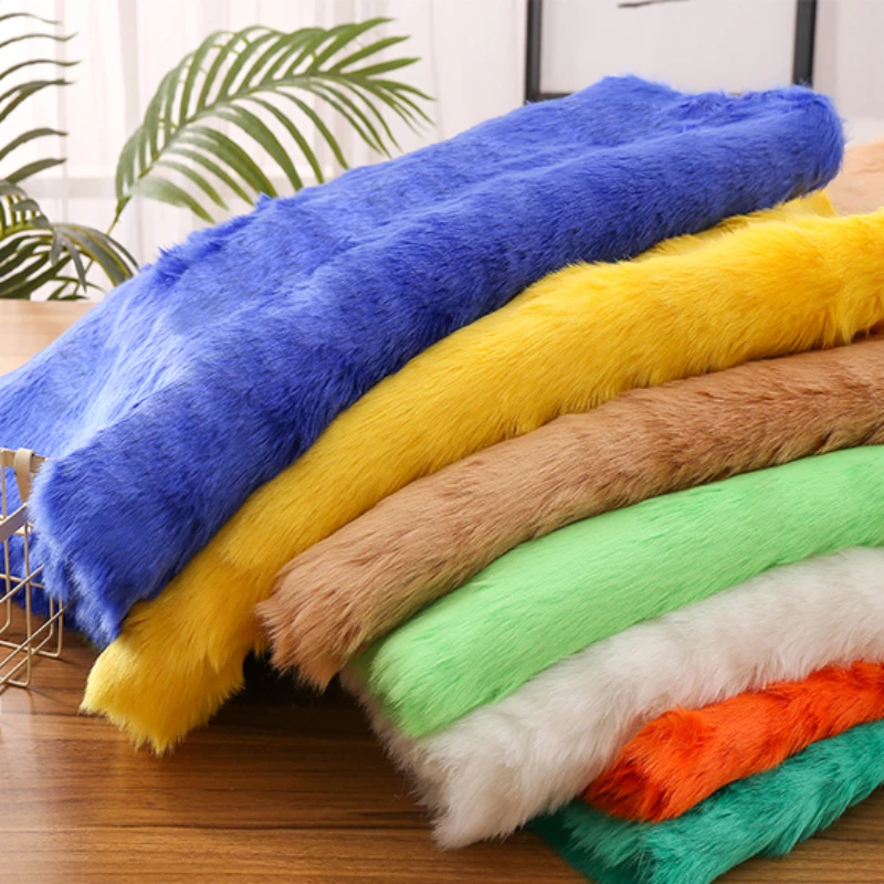 

Thicken Faux Rabbit Fox Fur Fabric 180cm Wide Fursuit Animal Clothing Fur Dolls Background Cloth Carpet Handmade Diy Fur Fabric