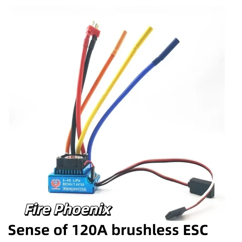 

Fire Phoenix Xerun 120A Sensored Brushless ESC 2S 4S LiPo BEC 6V 7 4V 5A Speed Controller For RC Car Boat Fit 3650 540 Motors