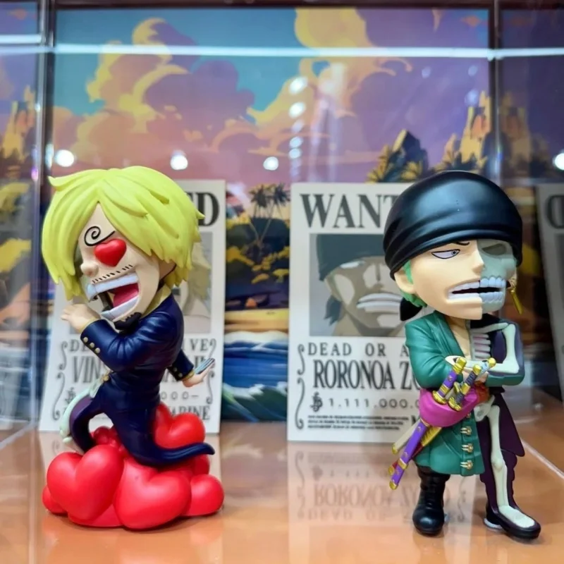

Цельная модная фигурка Bilnd Box, слепая коробка — серия Sanji Luffy Zoro с 5-уровневым полускелетом Bounty Mingbox Toys