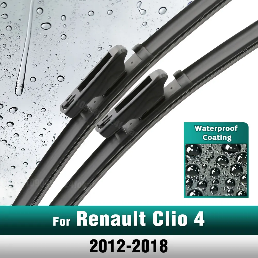 Silicone & rubber  Front Wiper Blades Set For Renault Clio 4 2012 - 2018 Windshield Windscreen Window Brush 26