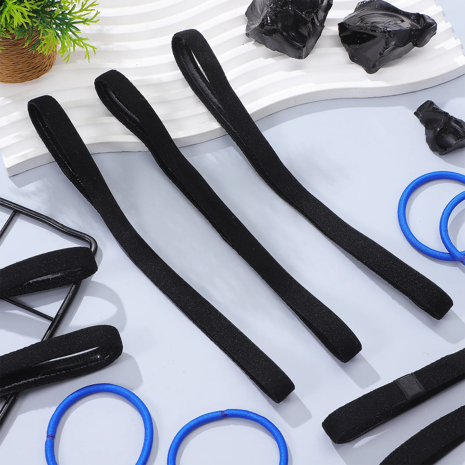 

9Pcs Non-Slip Headband for Sports Yoga Dance Stretchy Unisex Sweat Absorbent Comfortable Gift Yoga Headband Stretchy Hairband
