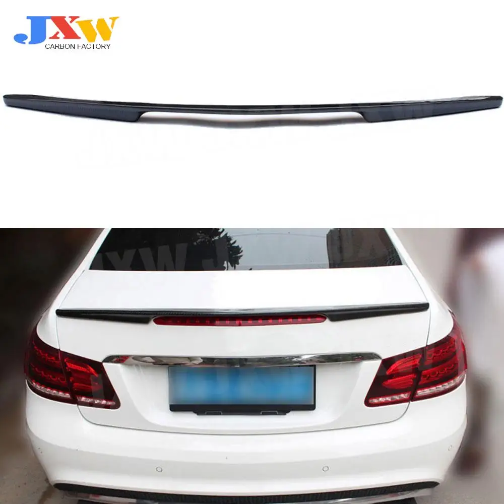 For W207 C207 Carbon Fiber/FRP Rear Bumper Trunk Lip Spoiler Wings For Mercedes Benz E Class E260 E350 Coupe 2 Door 2010-2016